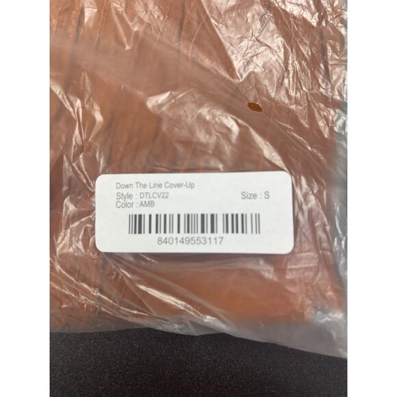 L*Space NWT Down the Line Cover Up Dress in Amber in Size Small MSRP $138 - Picture 4 of 7